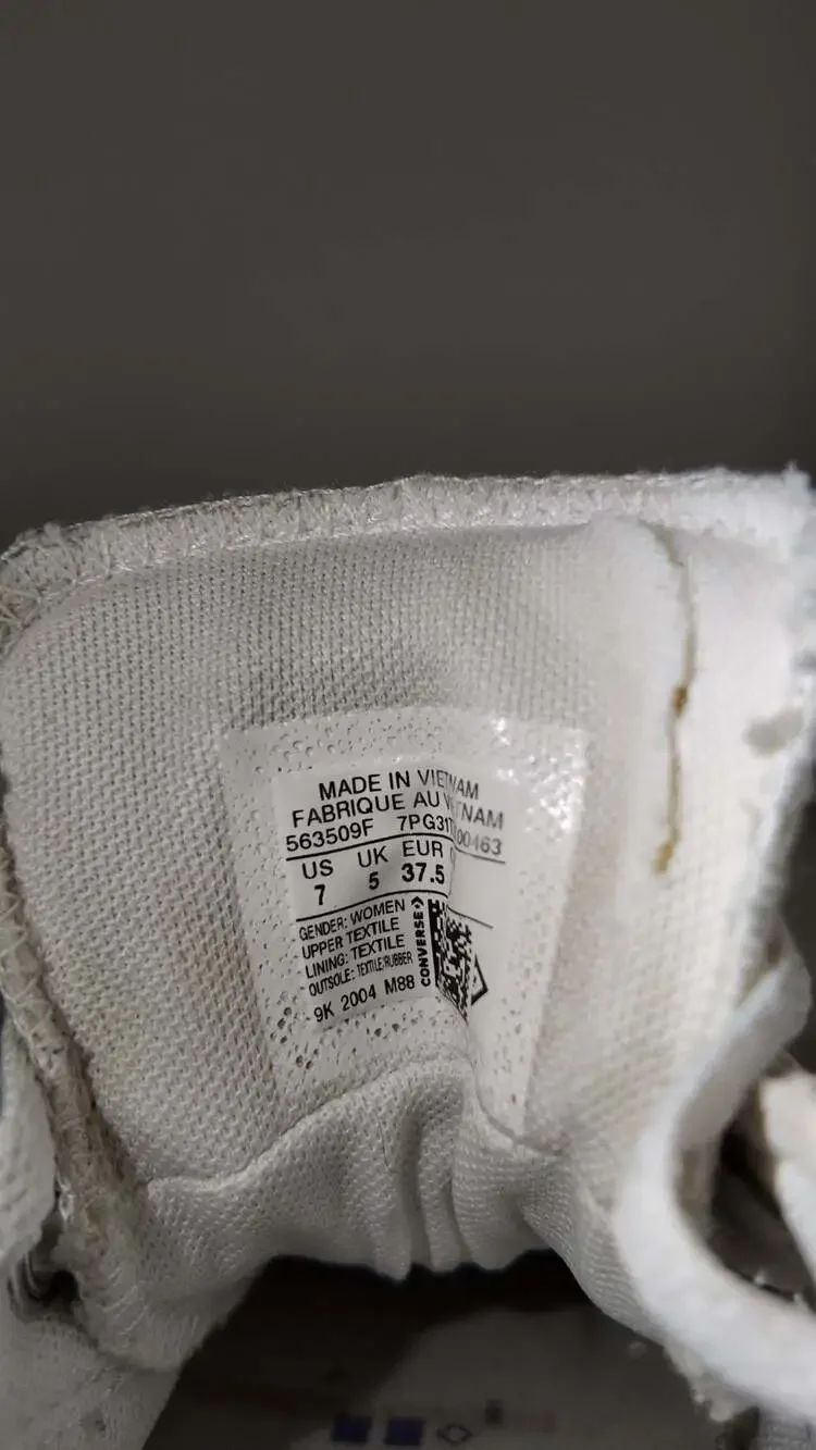 Converse Chuck Taylor All Star Low "Optical White" – Women's Size 7 - Picture 3 of 4